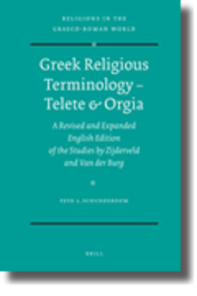 Schuddeboom |  Greek Religious Terminology - Telete & Orgia | Buch |  Sack Fachmedien