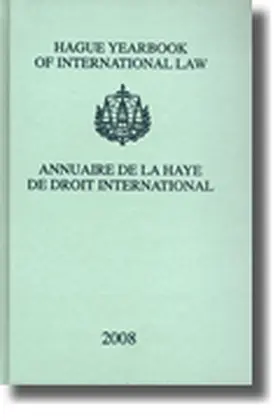 Lammers |  Hague Yearbook of International Law / Annuaire de la Haye de Droit International, Vol. 21 (2008) | Buch |  Sack Fachmedien