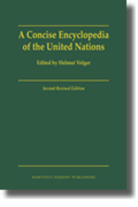 Volger |  A Concise Encyclopedia of the United Nations | Buch |  Sack Fachmedien
