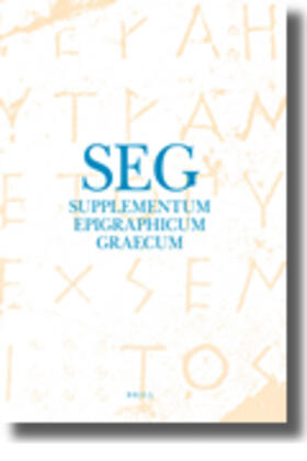 Chaniotis / Tybout / Corsten |  Supplementum Epigraphicum Graecum, Volume LV (2005) | Buch |  Sack Fachmedien