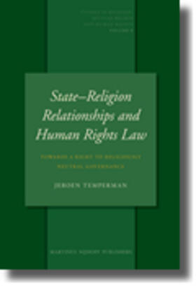Temperman |  State-Religion Relationships and Human Rights Law | Buch |  Sack Fachmedien