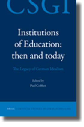 Cobben |  Institutions of Education: Then and Today | Buch |  Sack Fachmedien