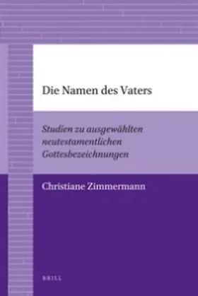 Zimmermann |  Die Namen Des Vaters | Buch |  Sack Fachmedien