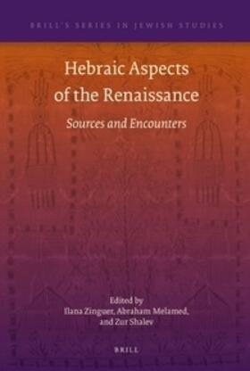 Zinguer / Melamed / Shalev |  Hebraic Aspects of the Renaissance | Buch |  Sack Fachmedien