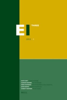 Fleet / Krämer / Matringe |  Encyclopaedia of Islam - Three 2012-1 | Buch |  Sack Fachmedien