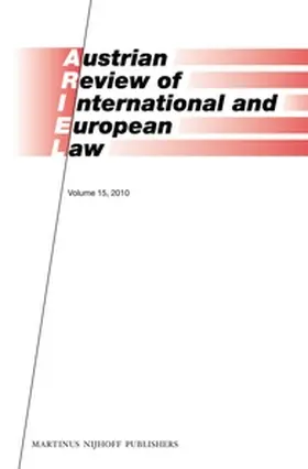 Loibl |  Austrian Review of International and European Law, Volume 15 (2010) | Buch |  Sack Fachmedien