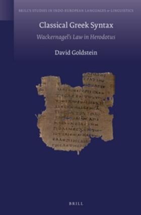 Goldstein |  Classical Greek Syntax | Buch |  Sack Fachmedien