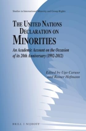 Caruso / Hofmann |  The United Nations Declaration on Minorities | Buch |  Sack Fachmedien