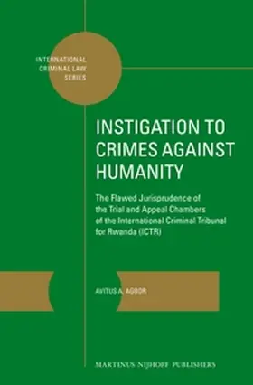 Agbor |  Instigation to Crimes Against Humanity | Buch |  Sack Fachmedien