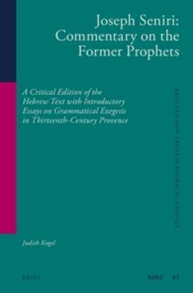 Kogel |  Joseph Seniri: Commentary on the Former Prophets | Buch |  Sack Fachmedien