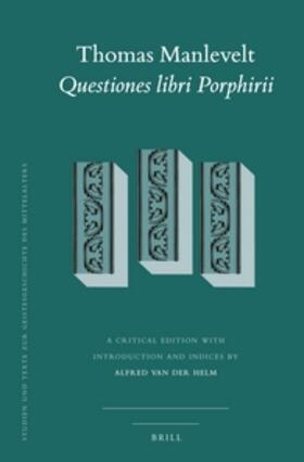 Van der Helm |  Thomas Manlevelt - Questiones Libri Porphirii | Buch |  Sack Fachmedien