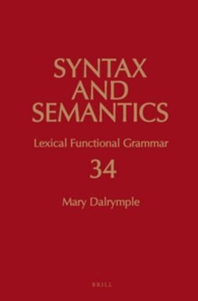 Dalrymple |  Lexical Functional Grammar | Buch |  Sack Fachmedien