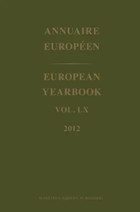  European Yearbook / Annuaire Européen, Volume 60 (2012) | Buch |  Sack Fachmedien