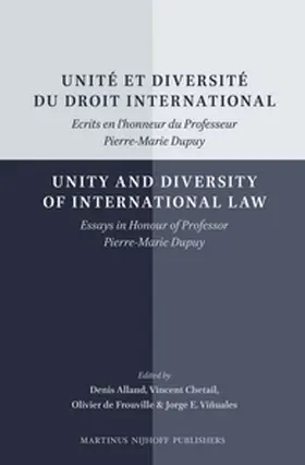 Alland / Chetail / Frouville |  Unité Et Diversité Du Droit International/Unity and Diversity of International Law | Buch |  Sack Fachmedien