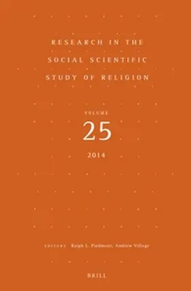  Research in the Social Scientific Study of Religion, Volume 25 | Buch |  Sack Fachmedien