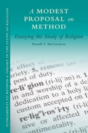 McCutcheon |  A Modest Proposal on Method | Buch |  Sack Fachmedien