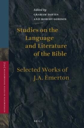 Emerton / Davies / Gordon |  Studies on the Language and Literature of the Bible | Buch |  Sack Fachmedien