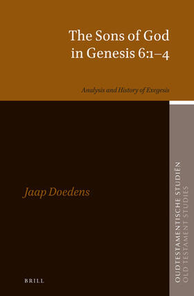Doedens |  The Sons of God in Genesis 6:1-4 | Buch |  Sack Fachmedien