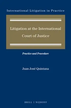 Quintana |  Litigation at the International Court of Justice | Buch |  Sack Fachmedien