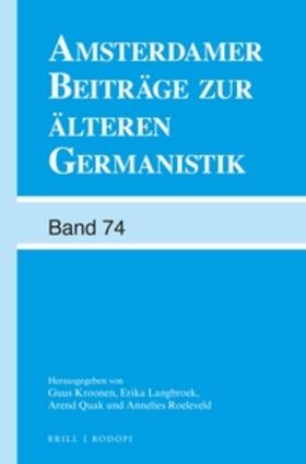 Kroonen |  Amsterdamer Beiträge Zur Älteren Germanistik, Band 74 (2015) | Buch |  Sack Fachmedien