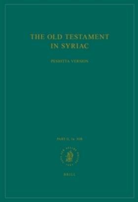 Rignell |  The Old Testament in Syriac According to the Peshi&#7789;ta Version, Part II Fasc. 1a. Job | Buch |  Sack Fachmedien