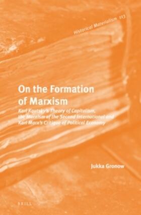 Gronow |  On the Formation of Marxism | Buch |  Sack Fachmedien