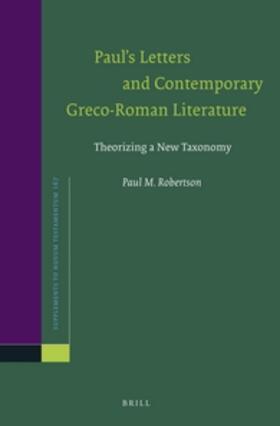 Robertson |  Paul's Letters and Contemporary Greco-Roman Literature | Buch |  Sack Fachmedien