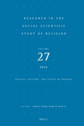 Village / Hood |  Research in the Social Scientific Study of Religion, Volume 27 | Buch |  Sack Fachmedien