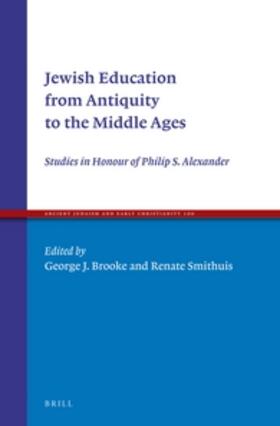 Brooke / Smithuis |  Jewish Education from Antiquity to the Middle Ages | Buch |  Sack Fachmedien