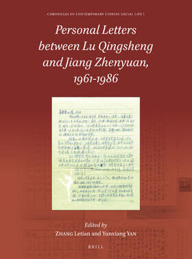 Zhang / Yan |  Personal Letters Between Lu Qingsheng and Jiang Zhenyuan, 1961-1986 | Buch |  Sack Fachmedien