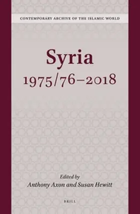 Axon / Hewitt |  Syria 1975/76-2018 | Buch |  Sack Fachmedien