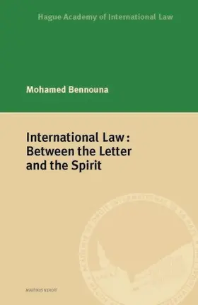 Bennouna |  International Law: Between the Letter and the Spirit | Buch |  Sack Fachmedien