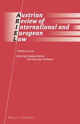 Wittich / Hofbauer |  Austrian Review of International and European Law, Volume 22 (2017) | Buch |  Sack Fachmedien