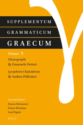 Dettori / Pellettieri |  Supplementum Grammaticum Graecum 3 | Buch |  Sack Fachmedien