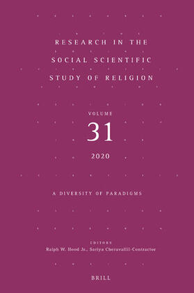 Hood / Cheruvallil-Contractor |  Research in the Social Scientific Study of Religion, Volume 31 | Buch |  Sack Fachmedien