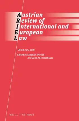 Wittich / Hofbauer |  Austrian Review of International Law (2018) | Buch |  Sack Fachmedien