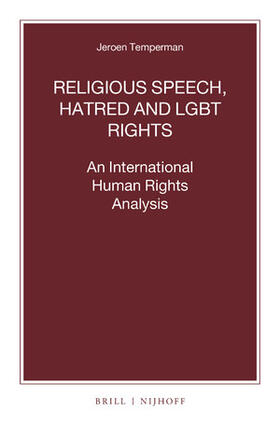 Temperman |  Religious Speech, Hatred and LGBT Rights | Buch |  Sack Fachmedien