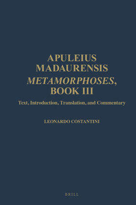 Costantini |  Apuleius Madaurensis. Metamorphoses, Book III | Buch |  Sack Fachmedien