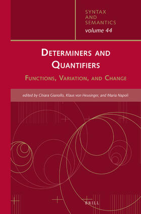  Determiners and Quantifiers | Buch |  Sack Fachmedien