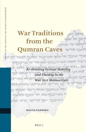 Vanonen |  War Traditions from the Qumran Caves | Buch |  Sack Fachmedien