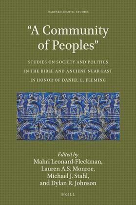 Leonard-Fleckman / Monroe / Stahl |  "A Community of Peoples" | Buch |  Sack Fachmedien