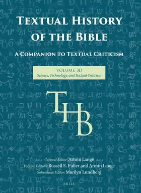  Textual History of the Bible Vol. 3D | Buch |  Sack Fachmedien