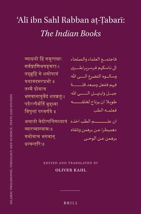 'Ali ibn Sahl Rabban at-Tabari / Kahl |  &#703;al&#299; Ibn Sahl Rabban A&#7789;-&#7788;abar&#299; The Indian Books | Buch |  Sack Fachmedien