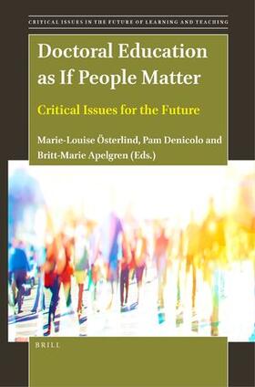  Doctoral Education as If People Matter | Buch |  Sack Fachmedien