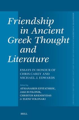  Friendship in Ancient Greek Thought and Literature | Buch |  Sack Fachmedien