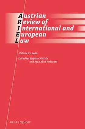 Hofbauer / Wittich |  Austrian Review of International and European Law, 2022 | Buch |  Sack Fachmedien