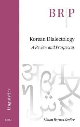 Barnes-Sadler |  Korean Dialectology | Buch |  Sack Fachmedien