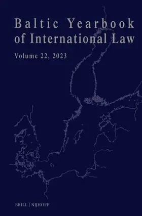 Mälksoo / Ziemele / Zalimas |  Baltic Yearbook of International Law, Volume 22 (2023) | Buch |  Sack Fachmedien