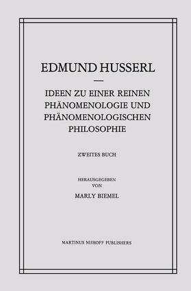 Biemel / Husserl |  Ideen zu einer Reinen Phänomenologie und Phänomenologischen Philosophie | Buch |  Sack Fachmedien