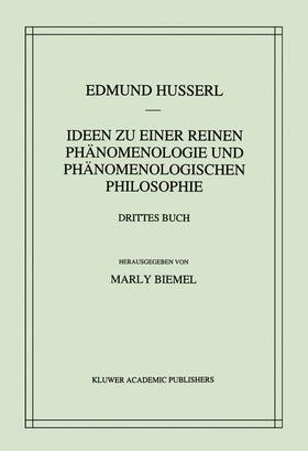 Biemel / Husserl |  Ideen zu einer reinen Phänomenologie und phänomenologischen Philosophie | Buch |  Sack Fachmedien